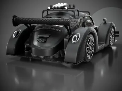  military Volkswagen Beetle 3D model