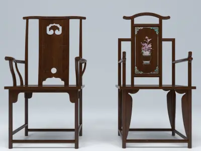 MING CHAIRS 3D model