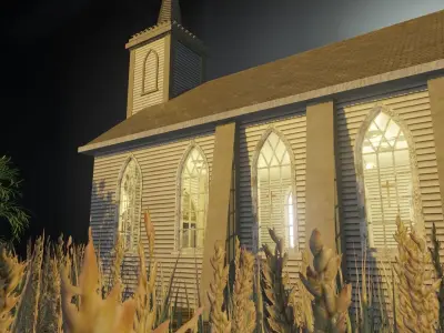 Saint Teresa of Avila Church Low-poly 3D model