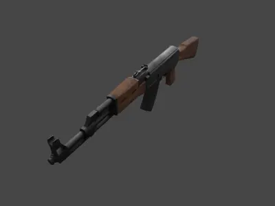 AK rifle 3D model