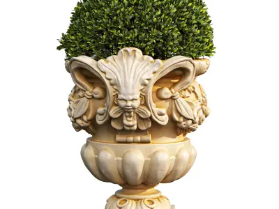 Garden Pot 04 3D model