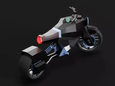 Electric Motorbike Free 3D model