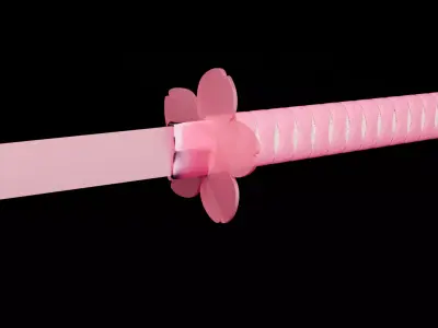 Sakura Katana 3D model