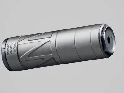 Energetic Armament Vox K2 Suppressor Low-poly 3D model