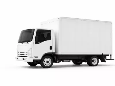 Generic Box Truck Versatile Cargo Distribution Vehicle 01 3D model