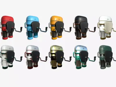10 Jetpacks C Collection - SciFi Character Design