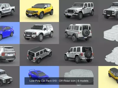 Low-Poly Car Pack 010 - Off-Road Icon by slowpoly