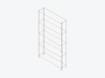 Shelving - Closed - Locka - Durable Extra Low-poly 3D model