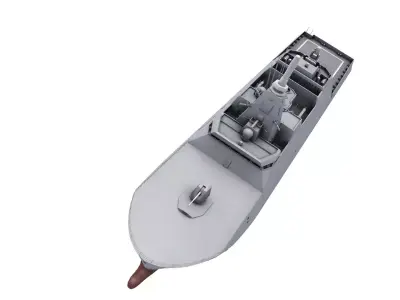 Mogami-class frigate 3D model