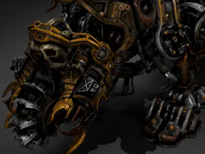 Mecha robot 3D model buy