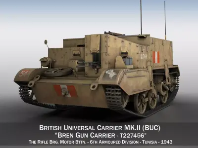Bren Gun Carrier - BUC - T227456  3D model