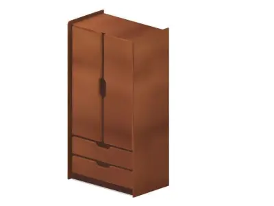 Model Railway Bedroom Items inc Beds Wardrobes and Cupboards 3D Model Pack
