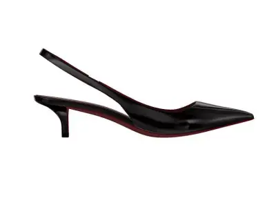 high heels Low-poly 3D model