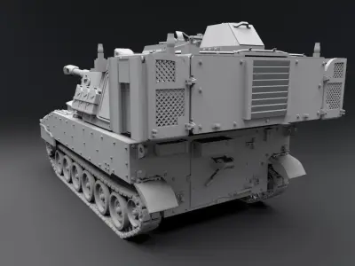 M109A7 Paladin Scale model 3D print model