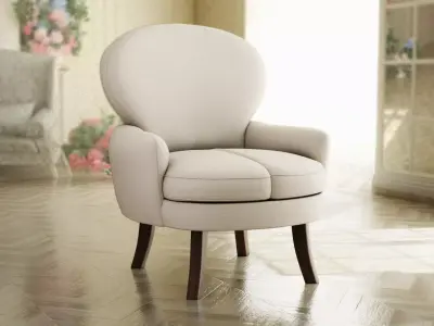 Furniture Accent Chairs Bohemian 011 Low-poly 3D model