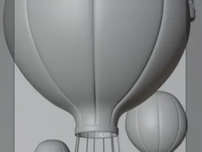 Hot Air Ballon 3D model