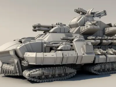 Legendary tank  3D print model