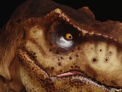 Animated dinasour head Free low-poly 3D model