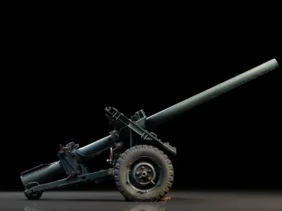 Anti Tank Artillery 3D model