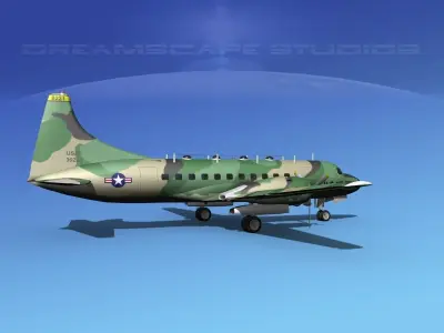Convair T-29 USAF V05 3D model