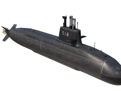 Taigei class Attack Submarine SSK 29SS Japan Navy JMSDF 3D model