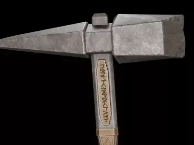 Hammer Low-poly 3D model Low-poly 3D model buy