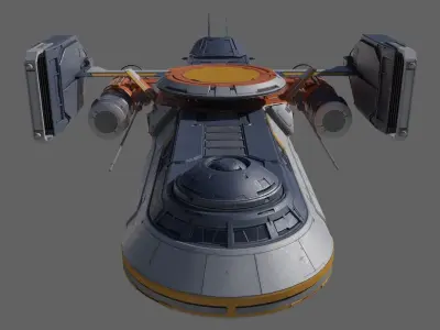 cargo spacecraft 3D model