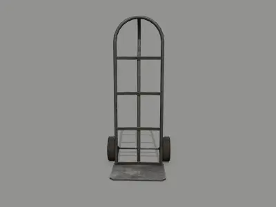 Trolley hand truck Low-poly 3D model