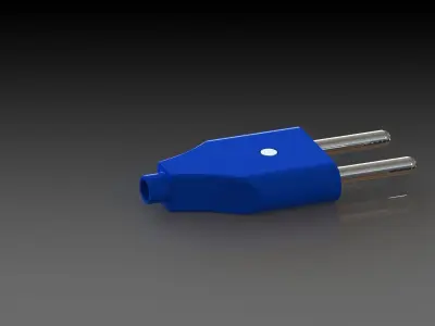 Power Plug Assembly Low-poly 3D model