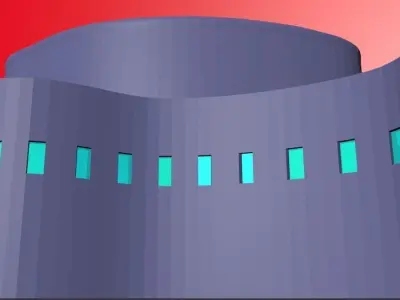 BUILDING with lights Free 3D model
