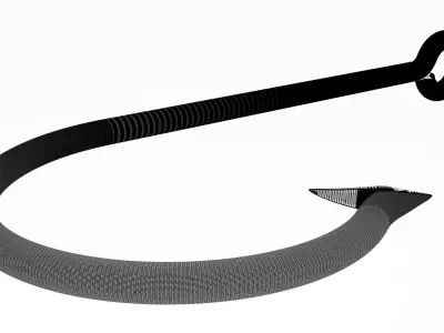 Fishing Hook 3D model buy
