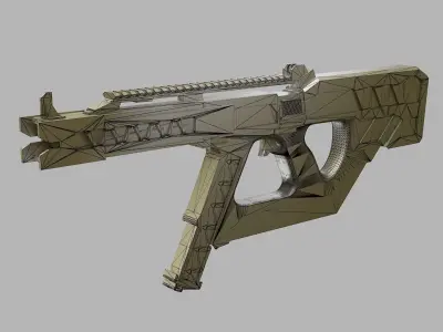 R621 Railgun Low-poly 3D model