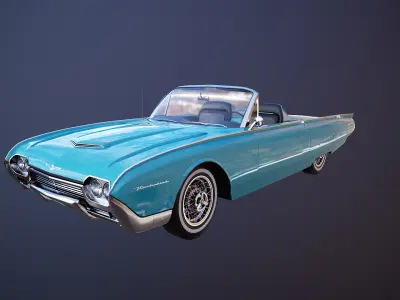 Ford Thunderbird 1961 Roadster 3D model