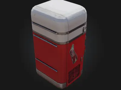 Vintage Soda Machine  Retro Refreshment with Classic Charm 3D model