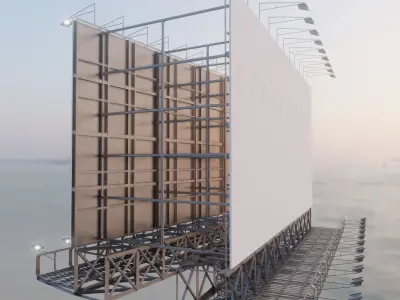 Billboard empty 3D model purchase