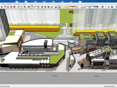 Sketchup Commercial Complex B9 3D model