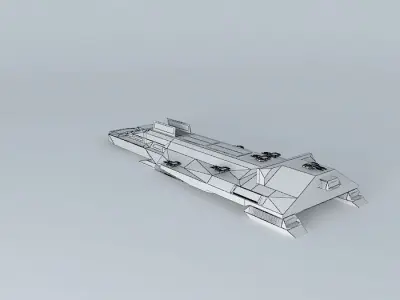 MTSF Infinity Frigate Class Free 3D model