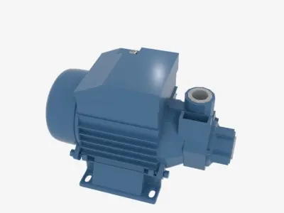  QB Series Clean Water Pump  Low-poly 3D model