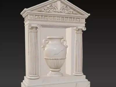 Ancient Greek Wall Relief Decor Series 2 3D print model