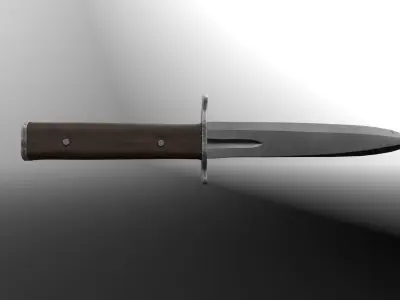 Italian WWI Arditi Dagger Low-poly 3D model