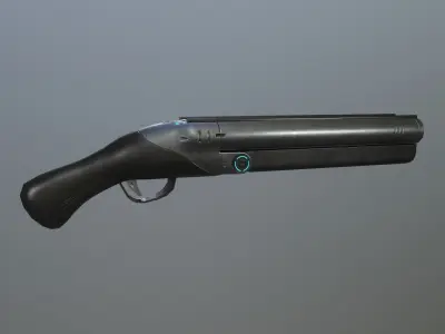 Gun Pack - pistol revolver shotgun Low-poly 3D model