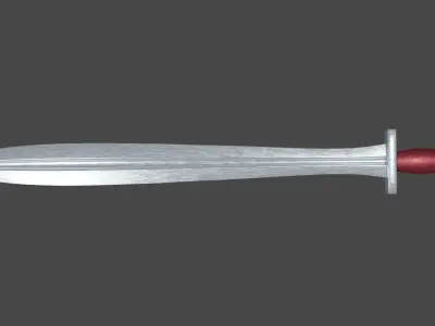 Xyphos sword Low-poly 3D model