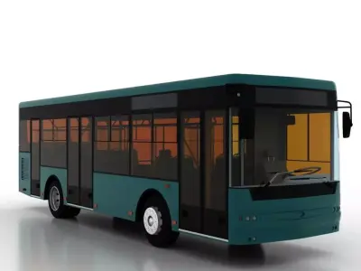 Bus Bogdan A60110 Low-poly 3D model