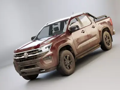 VW Amarok Pan Americana Dirt Low-poly 3D model
