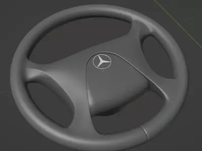 Mercedes Truck Steering Wheel 3D model