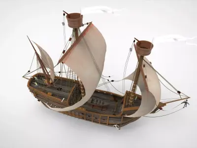Sailing Ship 3D model shop