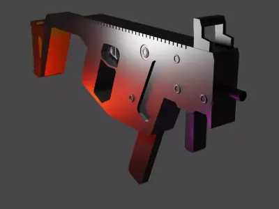 Kriss Vector With Individual Part Low-poly 3D model