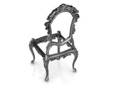 Chair with patterns 3D print model