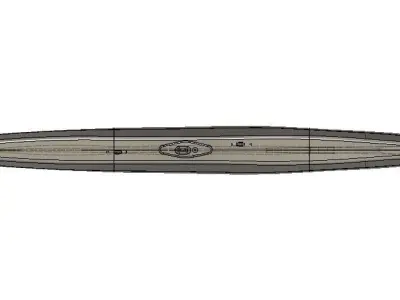 WWII Japanese Submarine I 201 3D print model