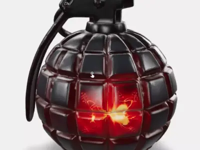 HighExplosiveSphereGrenade3D Low-poly 3D model